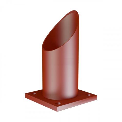 Опора неподвижная трубчатая для тепловых сетей исп. Б2 09Г2С 133х150 мм ОСТ 36-146-88 1,9 кг