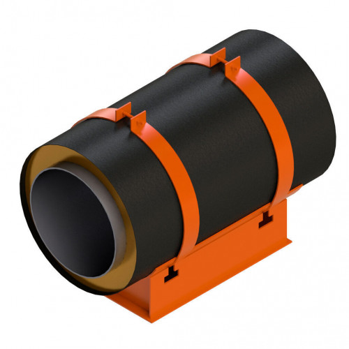 Опора скользящая хомутовая для труб в ППУ изоляции 313 ТС-008.012 159х250 мм Серия 313.ТС-008.000