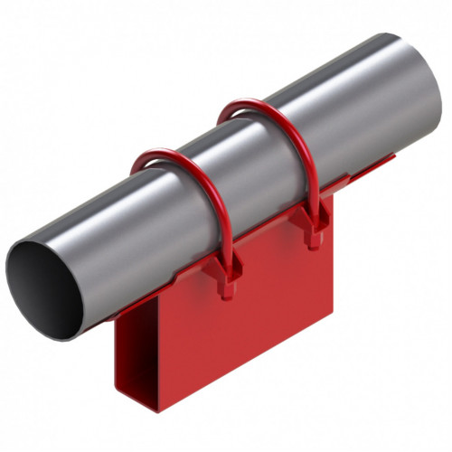 Опора неподвижная хомутовая корпусная для тепловых сетей исп. А21 / АС21 ВСт3 377х200х170х151 мм ОСТ 36-146-88 20 кг