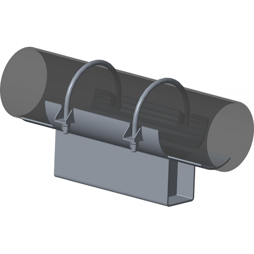 Опора неподвижная хомутовая с корпусом для тепловых сетей ТС-670.00.00 377х280х340х200 мм Серия 5.903-13 выпуск 7-95 39,6 кг
